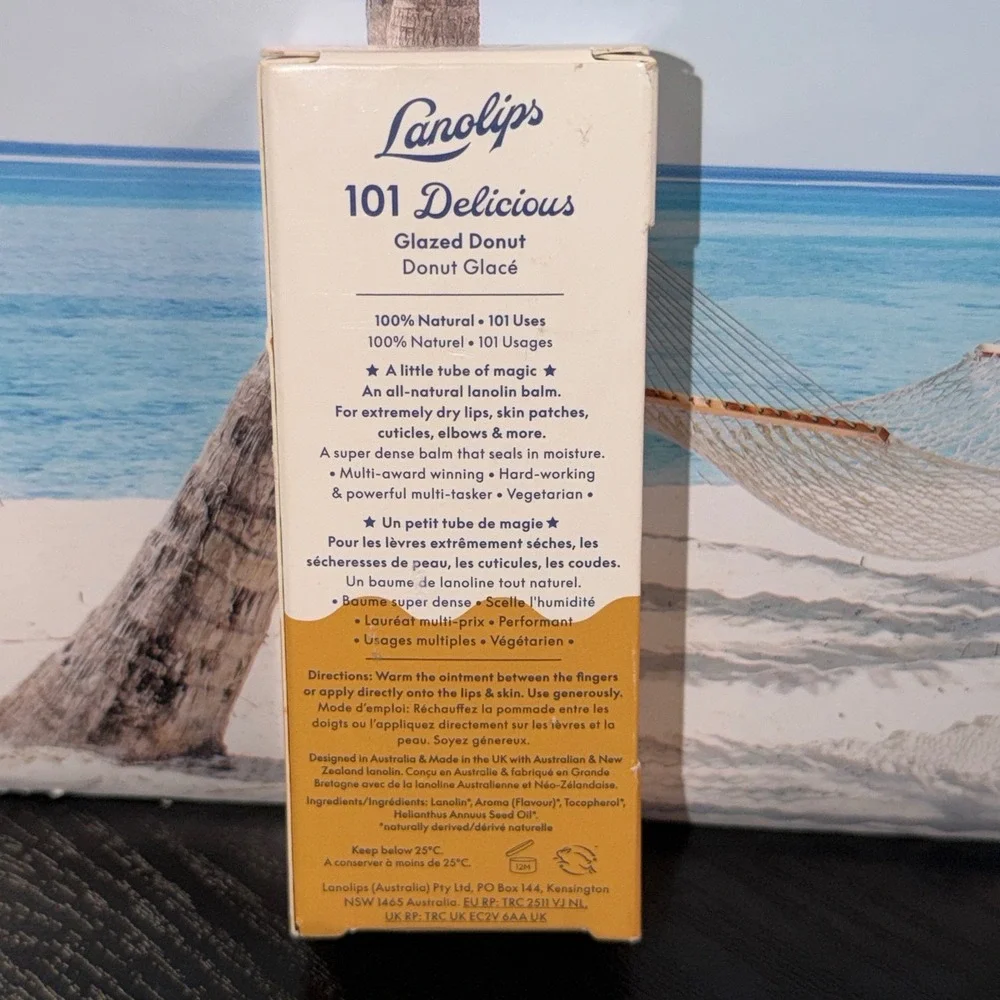 Lanolips 101 Ointment Multi-Balm Glazed Donut 10g Lip Treatment New in Box